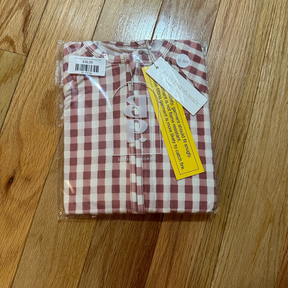 Brixton phoenix (now everyday leisure) bamboo zippy in berry gingham